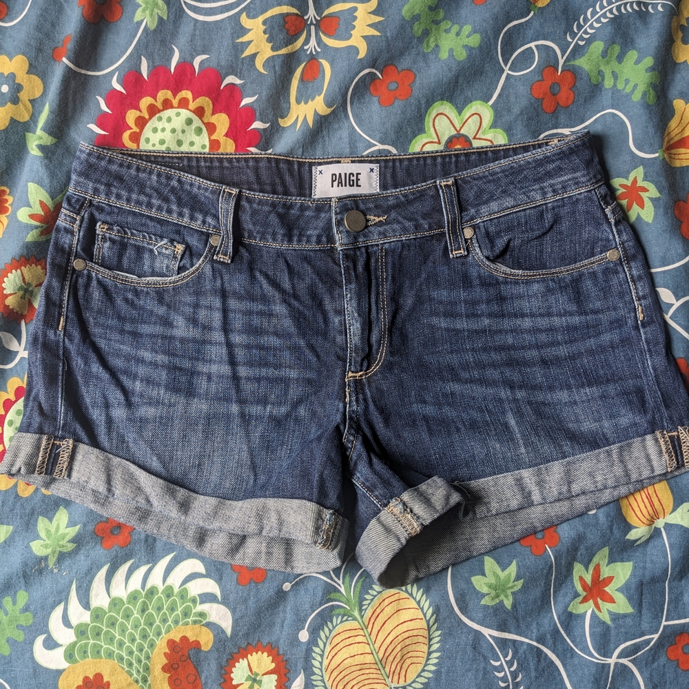 Paige Women's Denim Shorts - Blue